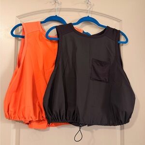 Set of 2 - Old Navy Active Drawstring Tank Tops